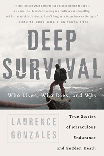 The paperback cover of the book Deep survival 