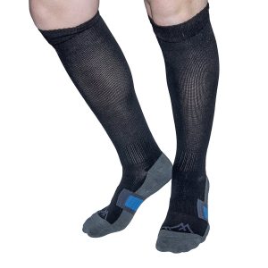 An image of travel socks ideal for long journeys