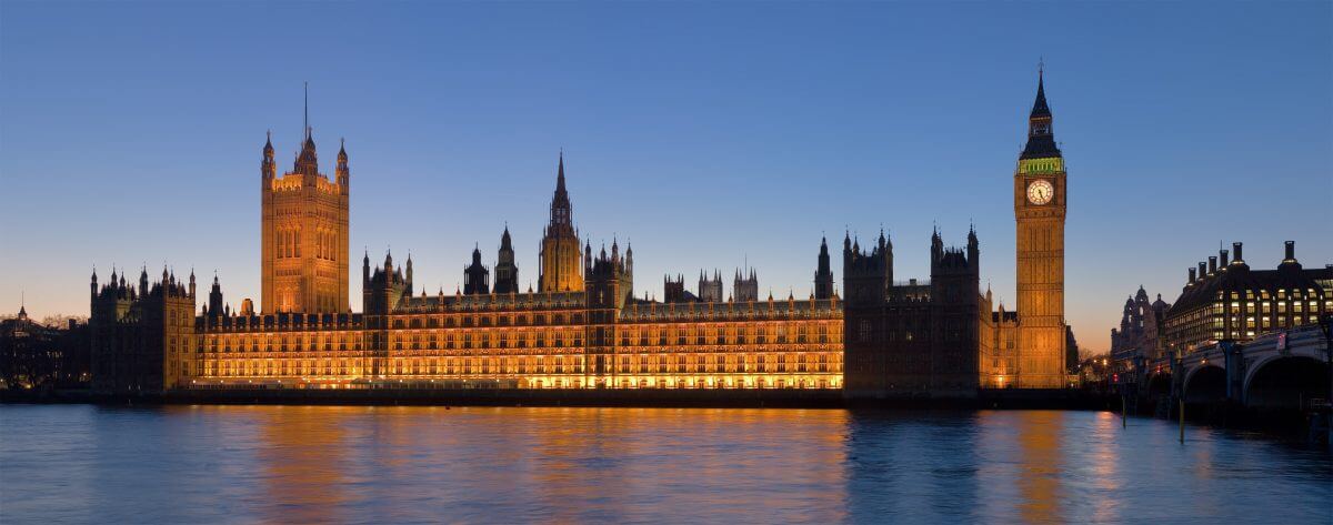 An view of the UK parliament from South Bank. A mainstay in any London travel guide