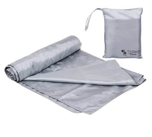 An image of the friendly swede camping bag liner