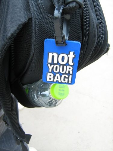 An image of one of the best luggage tags due to its uniqueness