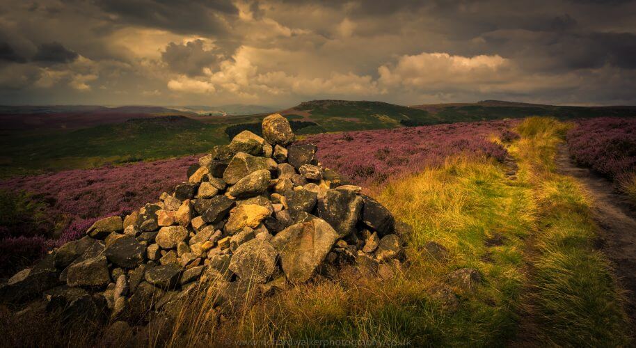 A stunning image of the Peak district park landscape in the UK