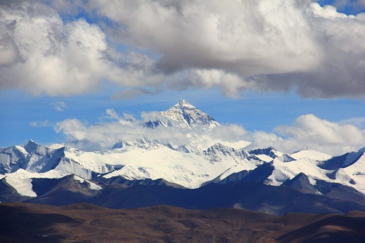 Mount Everest as seen from Lhotse.