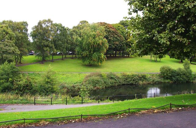 A shot of the phoenix garden in phoenix park, Dublin