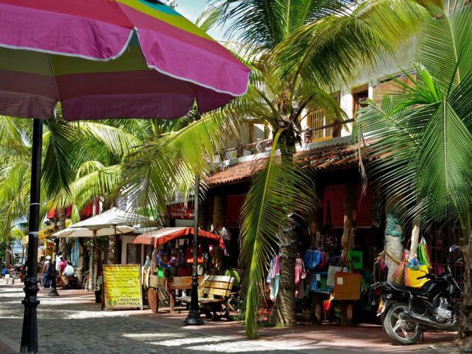 A shot of the Sayulita Village in Mexico