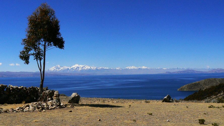 This is the view after climbing Isla del sol in Bolivia 