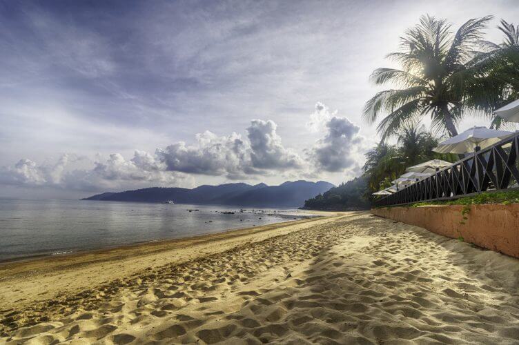 The majestic beach on Tioman Island in Malaysia is seen in this image