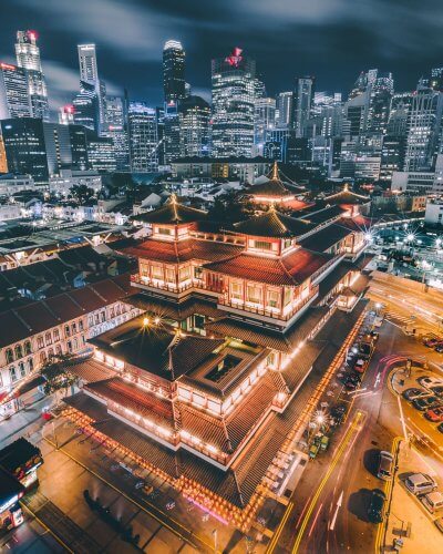 Buddha tooth relic Temple in Singapore
