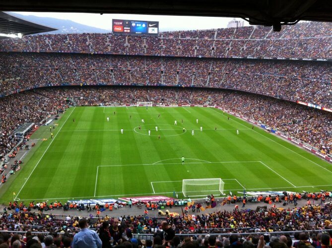 Nou camp stadium home to Fc Barcelona