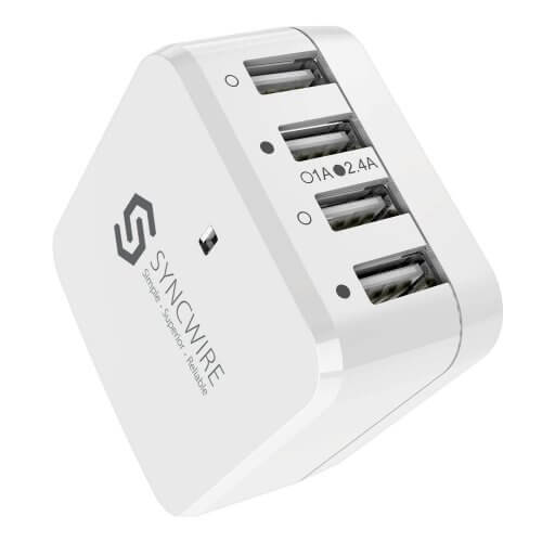 3. Syncwire USB Wall Charger with Adapters